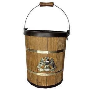 Vintage Sears & Roebuck Wooden Ice Cream Maker Freezer Eagle Bucket Decor